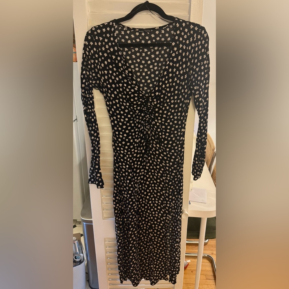 Floral Black Dress